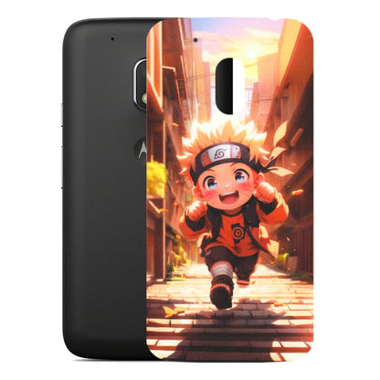 Motorola Phone Skins (All Models) - Naruto Cute Toon Running - Matte Finish (M-04) Motorola Moto G4 Play