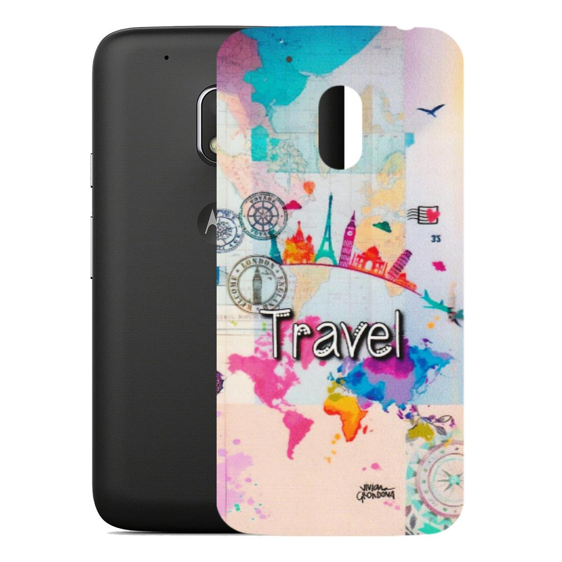 Motorola Phone Skins (All Models) - Travel The Wonders - Matte Finish (M-108) Motorola Moto G4 Play
