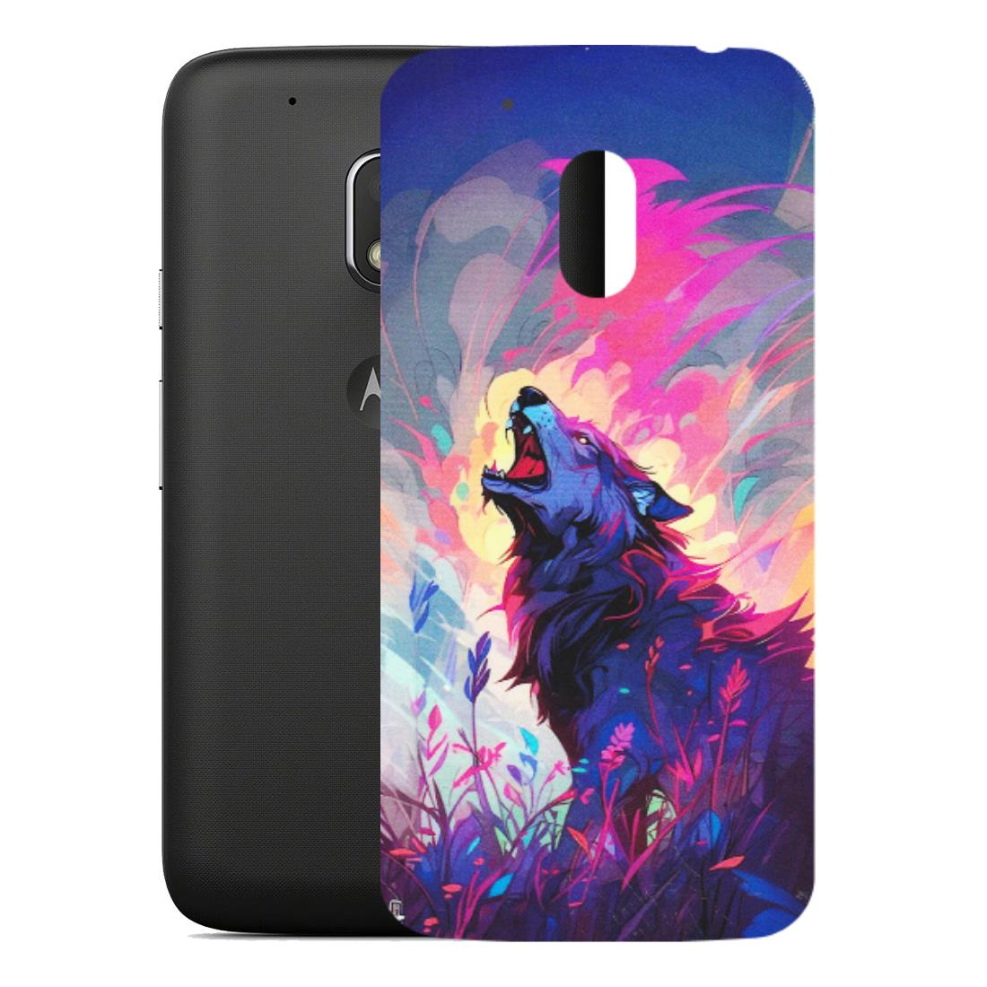 Motorola Phone Skins (All Models) - New Wild Wolf Abstract - Matte Finish (M-125) Motorola Moto G4 Play