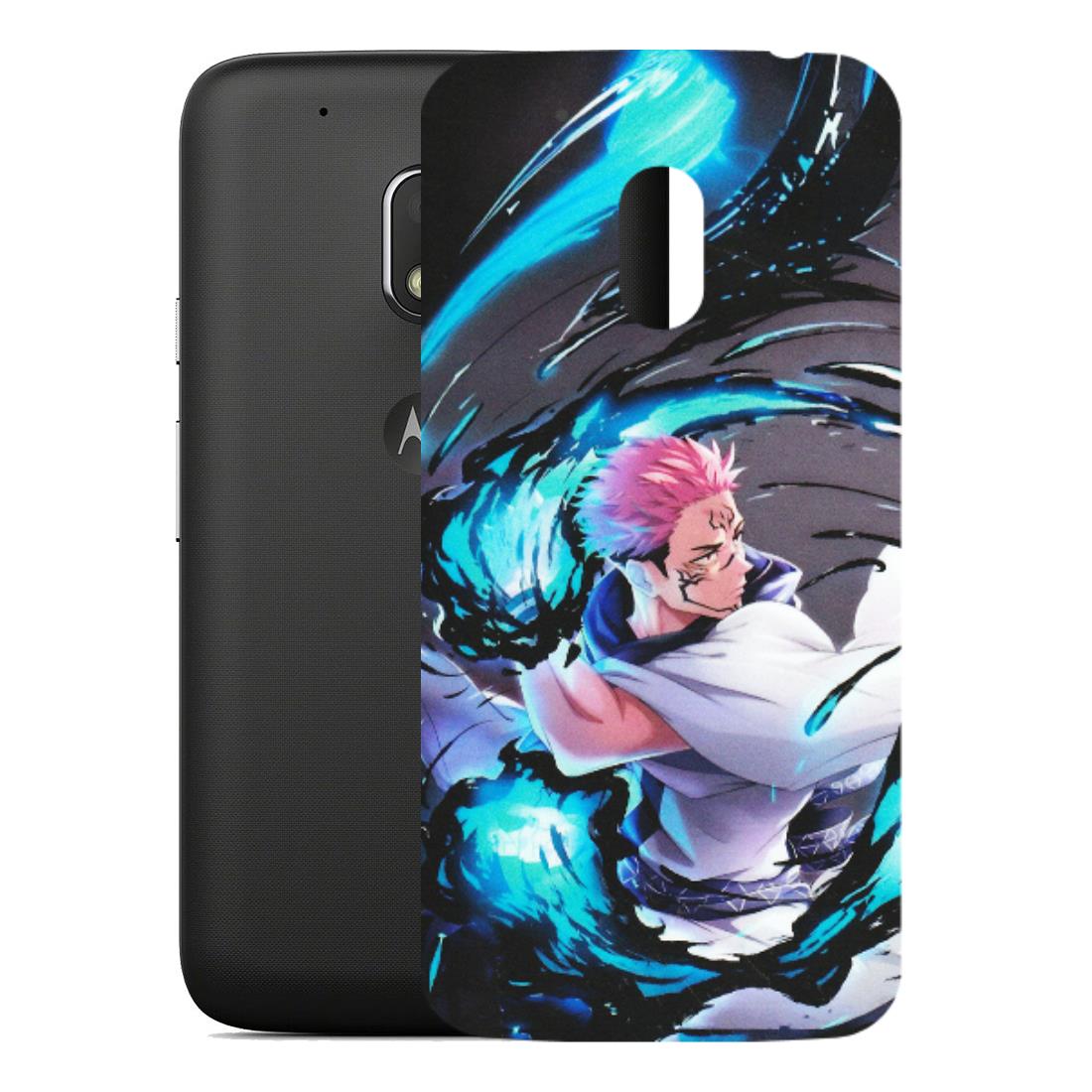 Motorola Phone Skins (All Models) - New Jujutsu Kaisen Grey Blue Anime - Matte Finish (M-127) Motorola Moto G4 Play
