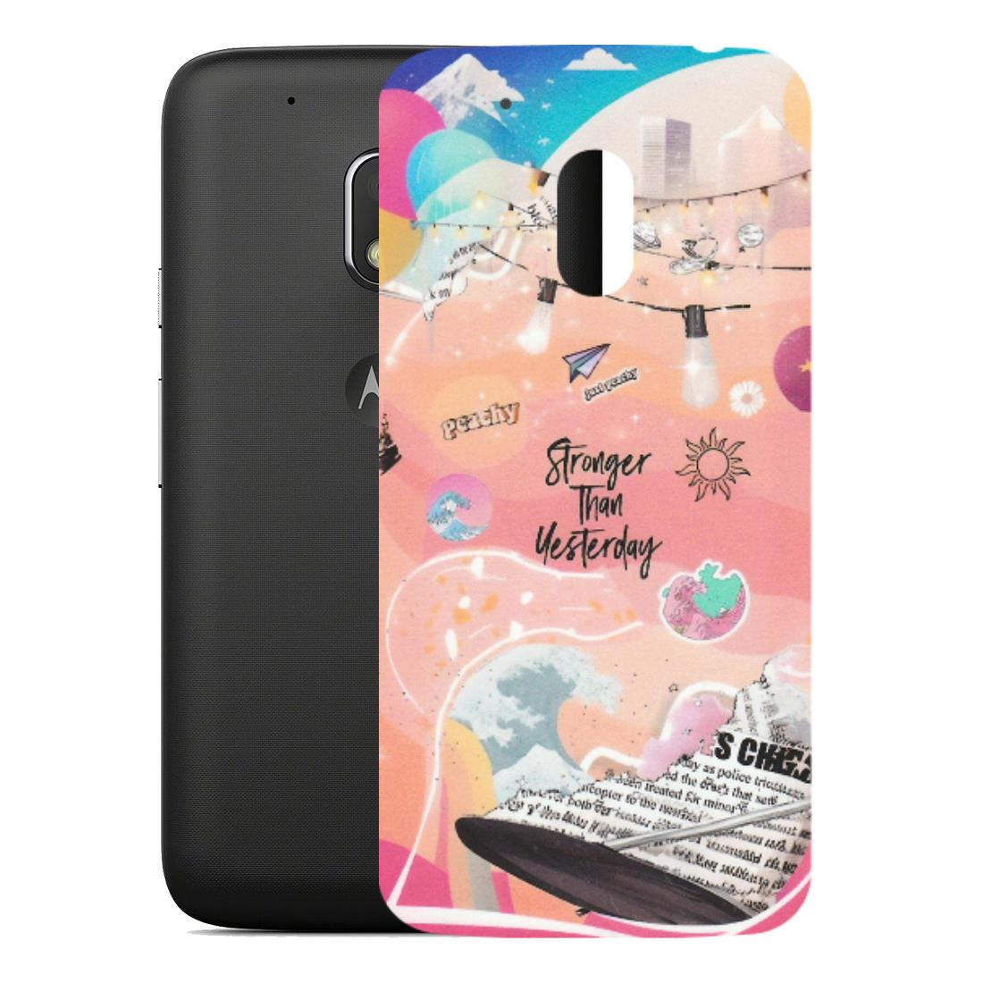 Motorola Phone Skins (All Models) - Stronger Then Yesterday - Matte Finish (M-128) Motorola Moto G4 Play