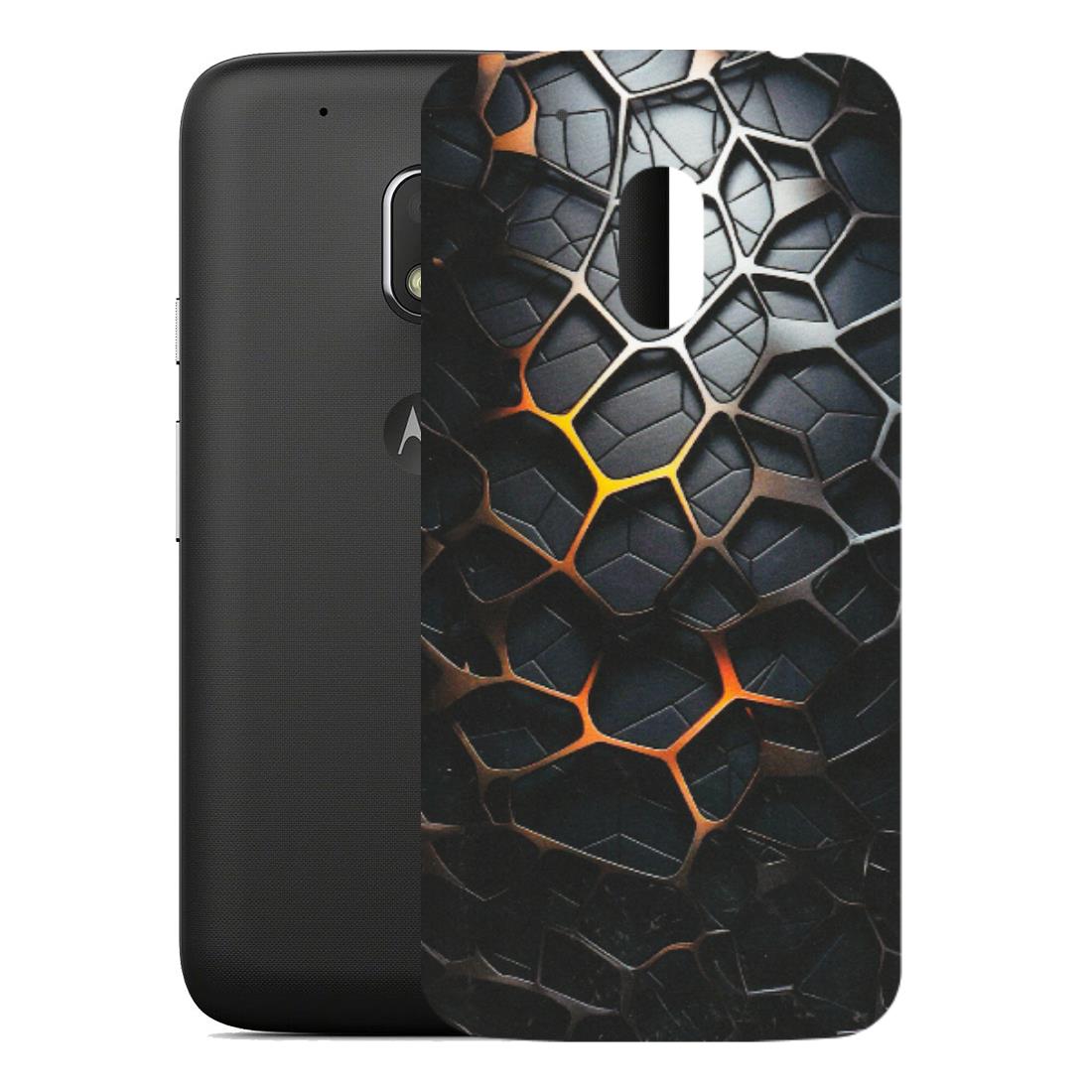 Motorola Phone Skins (All Models) - New Abstract Graphite Tiles - Matte Finish (M-130) Motorola Moto G4 Play