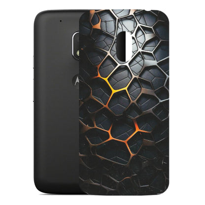 Motorola Phone Skins (All Models) - New Abstract Graphite Tiles - Matte Finish (M-130) Motorola Moto G4 Play