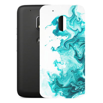 Motorola Phone Skins (All Models) - Sky Blue Abstract Colour - Matte Finish (M-146) Motorola Moto G4 Play
