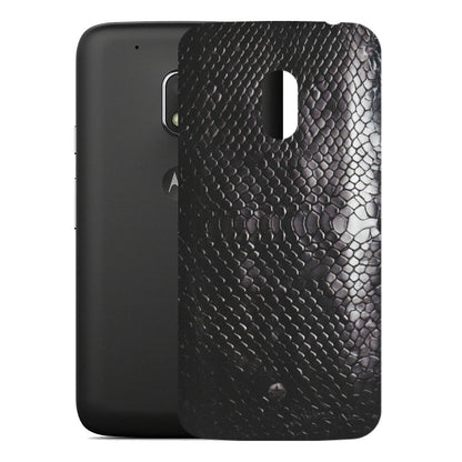 Motorola Phone Skins (All Models) - Black Snack Leather - Matte Finish (M-147) Motorola Moto G4 Play