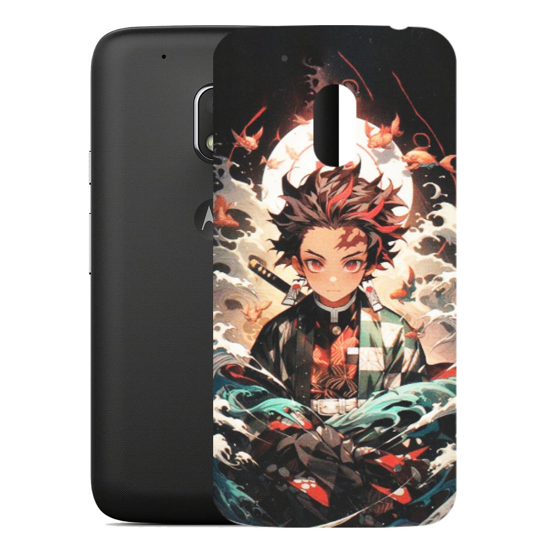 Motorola Phone Skins (All Models) - Tanjiro Demon Slayer Anime - Matte Finish (M-158) Motorola Moto G4 Play