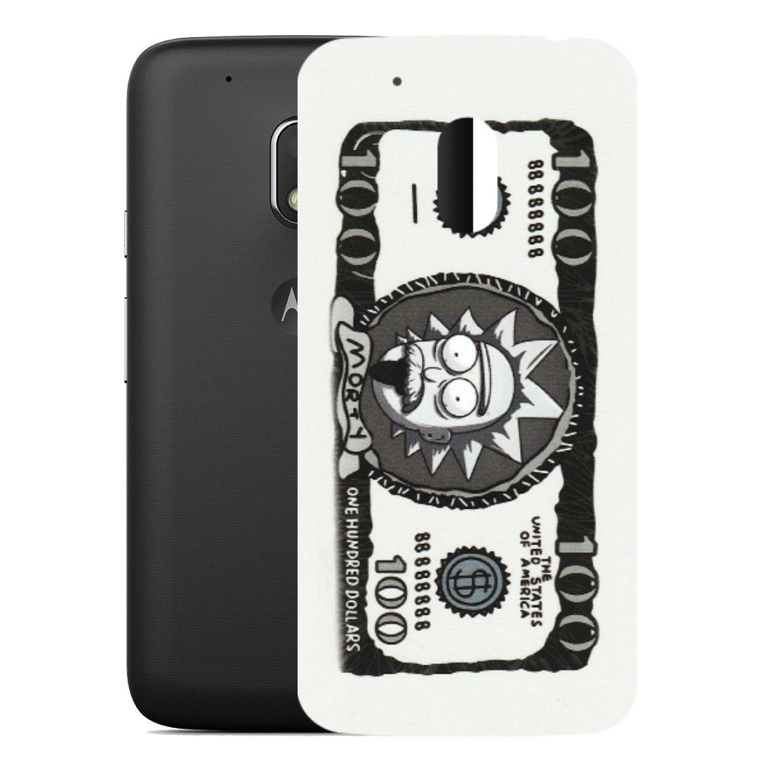 Motorola Phone Skins (All Models) - Rick And Morty Hundred Dollar Anime - Matte Finish (M-161) Motorola Moto G4 Play