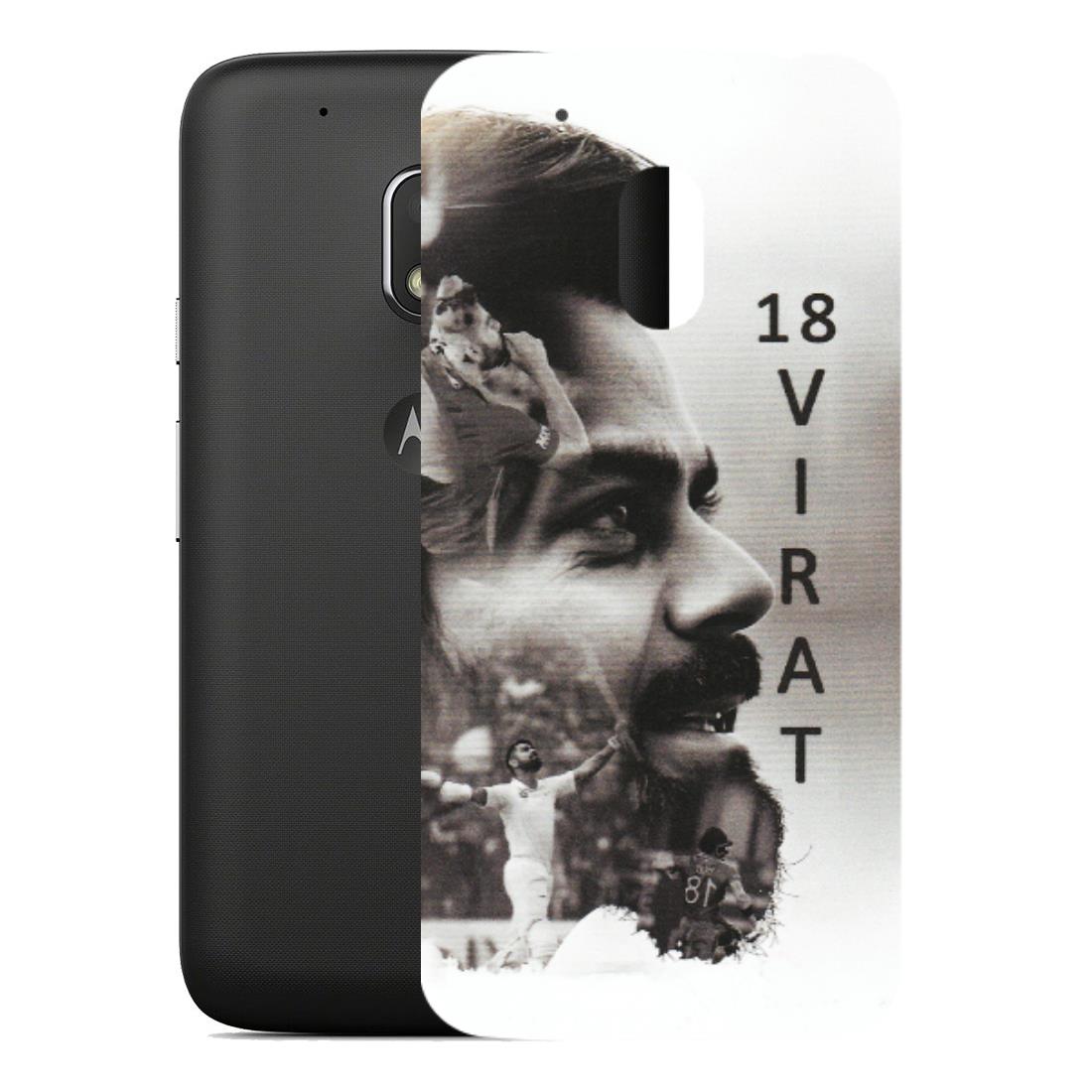 Motorola Phone Skins (All Models) - Virat Kohli Cricketer - Matte Finish (M-163) Motorola Moto G4 Play