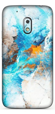 Motorola Phone Skins (All Models) - Blue Waves Abstract - Matte Finish (M-19) Motorola Moto G4 Play