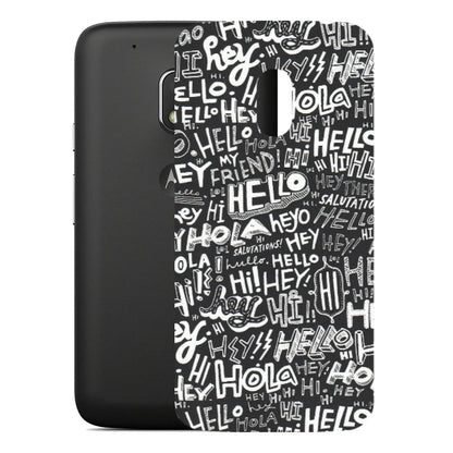Motorola Phone Skins (All Models) - Hi Hello Doodles - Matte Finish (M-25) Motorola Moto G4 Play