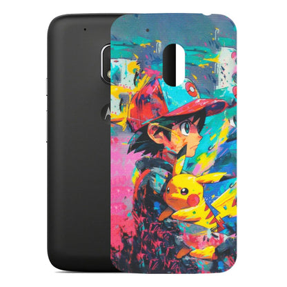 Motorola Phone Skins (All Models) - Ash & Pikachu - Matte Finish (M-26) Motorola Moto G4 Play