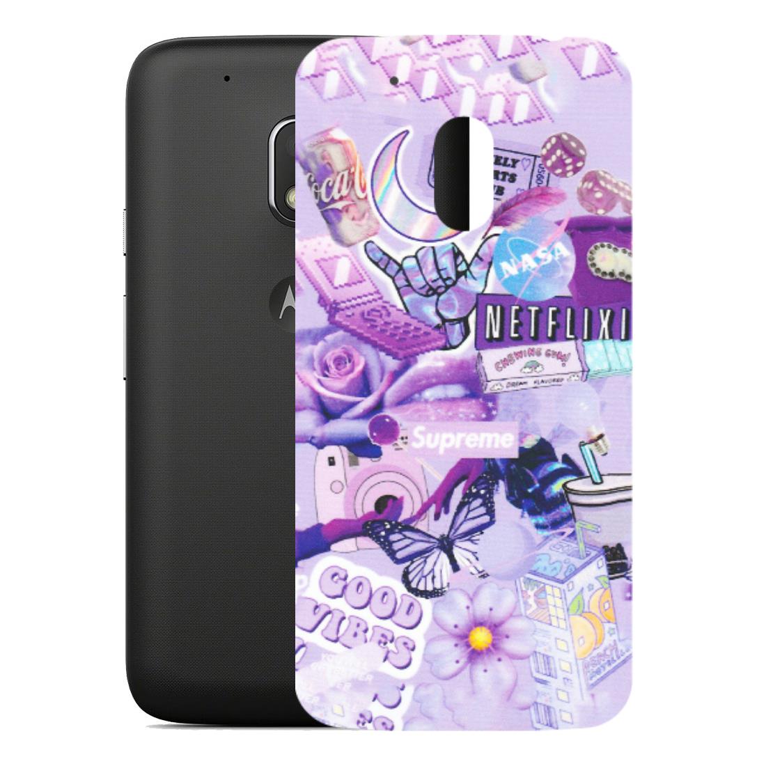 Motorola Phone Skins (All Models) - Supreme Purple Magic - Matte Finish (M-88) Motorola Moto G4 Play