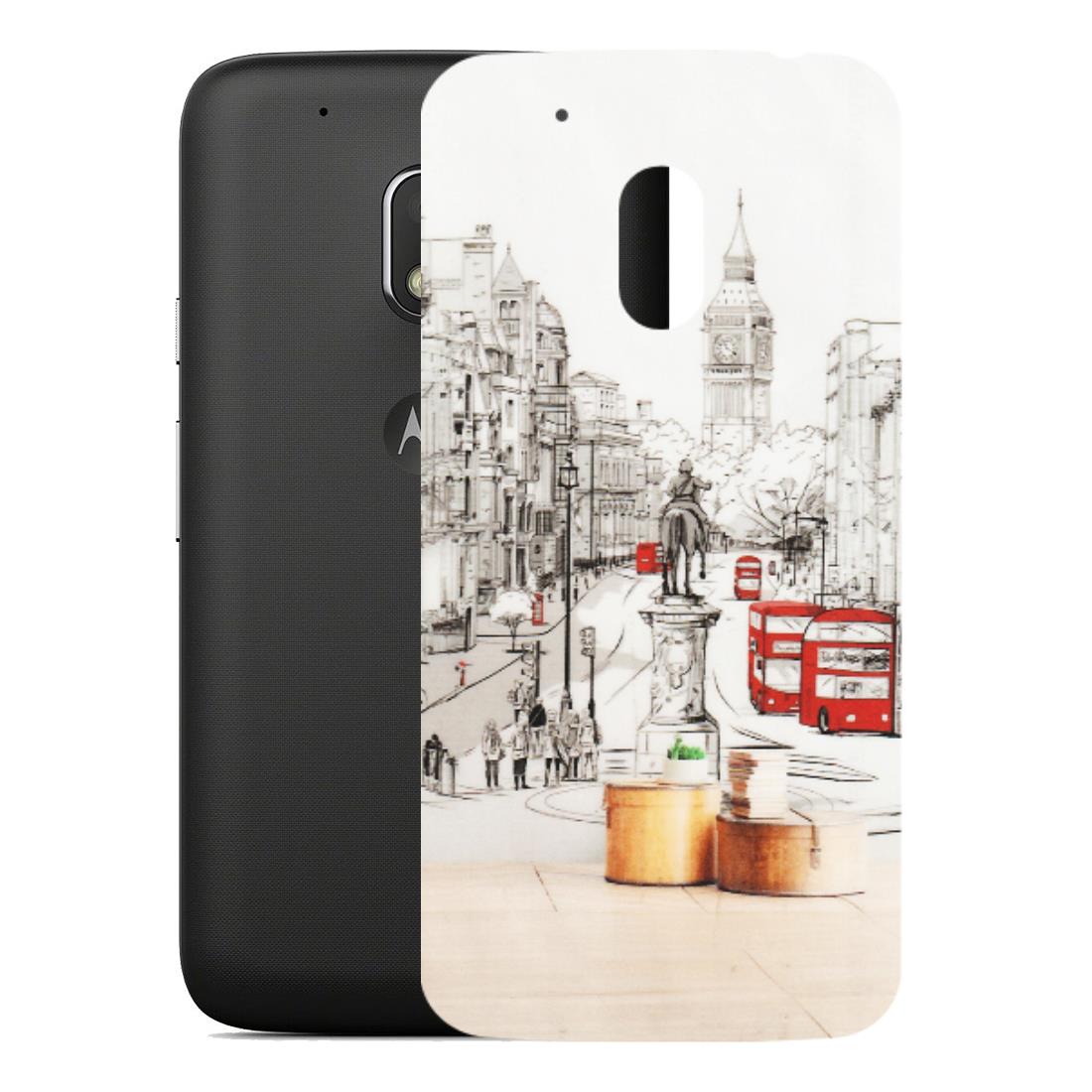 Motorola Phone Skins (All Models) - London Street - Transparent Finish (T-02) Motorola Moto G4 Play
