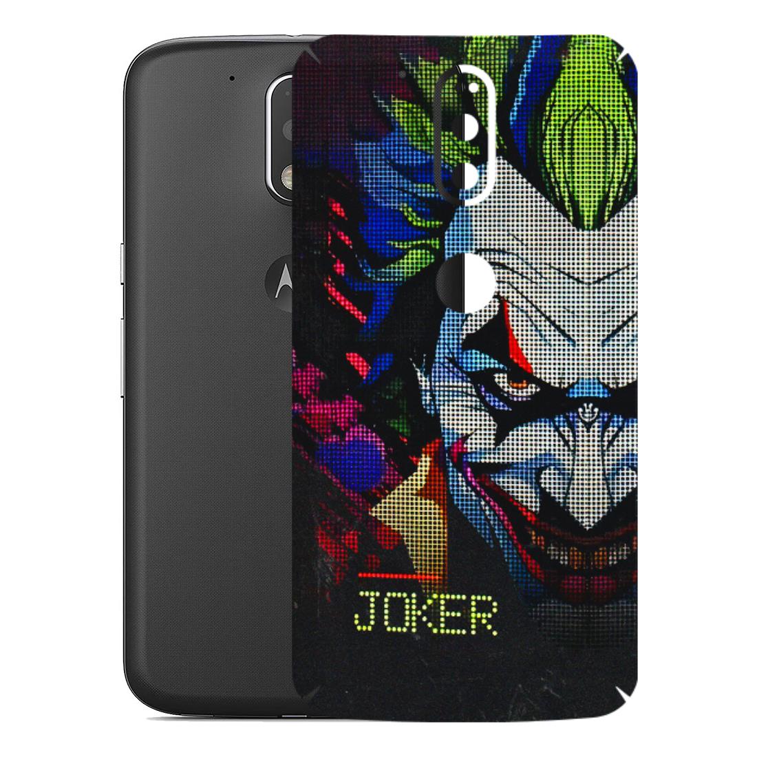 Motorola Phone Skins (All Models) - Joker Dot Matrix - 3D Embossed Finish (L-08) Motorola Moto G4 Plus