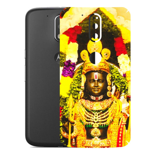 Motorola Phone Skins (All Models) - Ram Lalla Ayodhya - 3D Embossed Finish (L-103) Motorola Moto G4 Plus