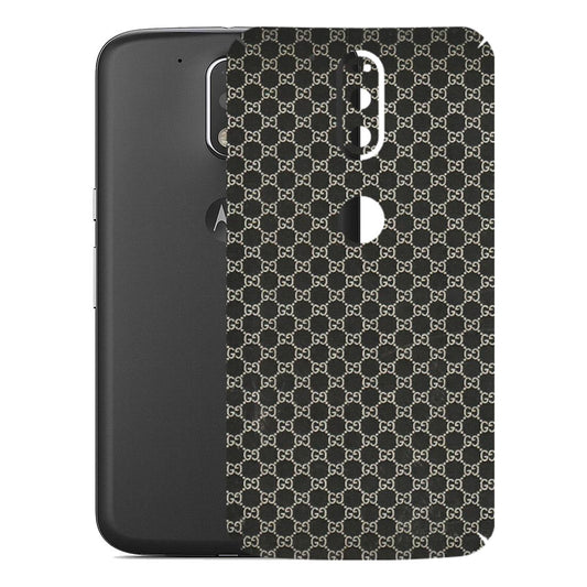 Motorola Phone Skins (All Models) - Black G Print - 3D Embossed Finish (L-109) Motorola Moto G4 Plus
