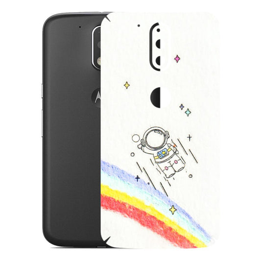 Motorola Phone Skins (All Models) - Milkyway Astronaut - 3D Embossed Finish (L-110) Motorola Moto G4 Plus