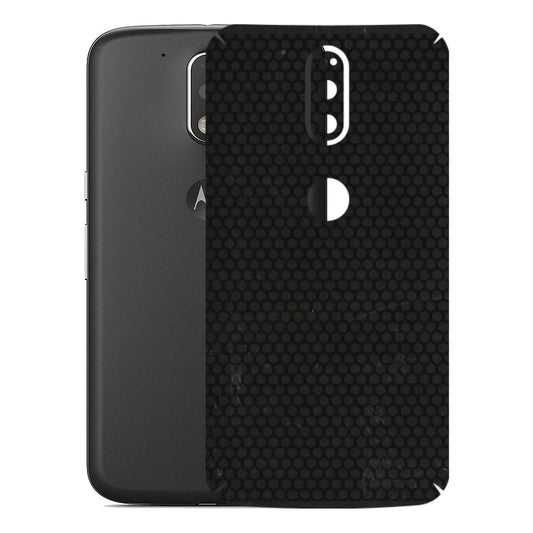 Motorola Phone Skins (All Models) - Black honeycomb - 3D Embossed Finish (L-114) Motorola Moto G4 Plus