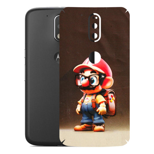 Motorola Phone Skins (All Models) - Little Mario - 3D Embossed Finish (L-119) Motorola Moto G4 Plus