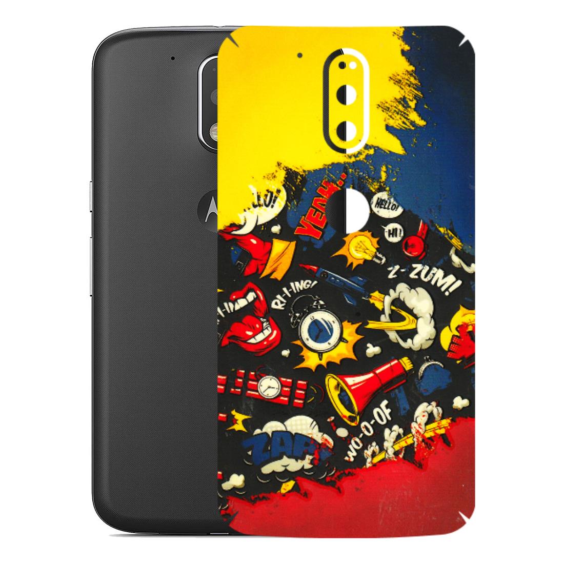 Motorola Phone Skins (All Models) - Pacific Doodle Art - 3D Embossed Finish (L-120) Motorola Moto G4 Plus