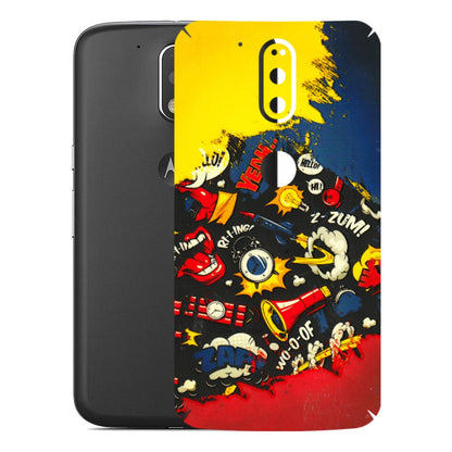Motorola Phone Skins (All Models) - Pacific Doodle Art - 3D Embossed Finish (L-120) Motorola Moto G4 Plus