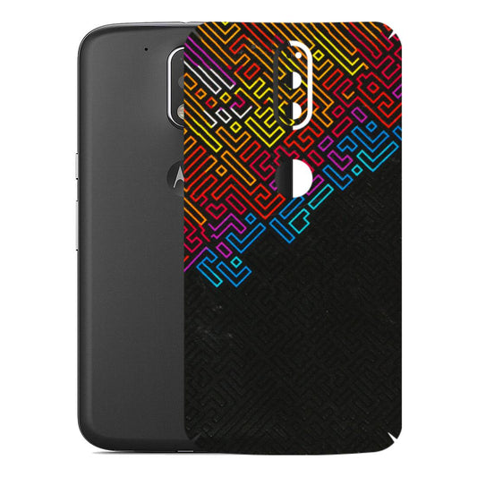 Motorola Phone Skins (All Models) - Dotme Pattern Art - 3D Embossed Finish (L-121) Motorola Moto G4 Plus