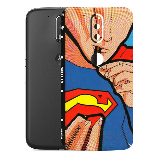 Motorola Phone Skins (All Models) - Superman Sutta - 3D Embossed Finish (L-130) Motorola Moto G4 Plus