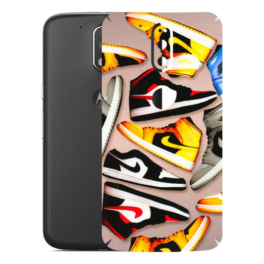 Motorola Phone Skins (All Models) - Sneaker Lover - 3D Embossed Finish (L-135) Motorola Moto G4 Plus