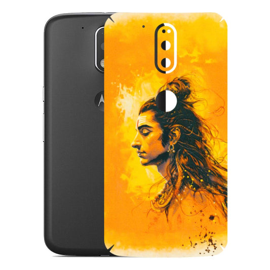Motorola Phone Skins (All Models) - Shiv Shakti - 3D Embossed Finish (L-14) Motorola Moto G4 Plus