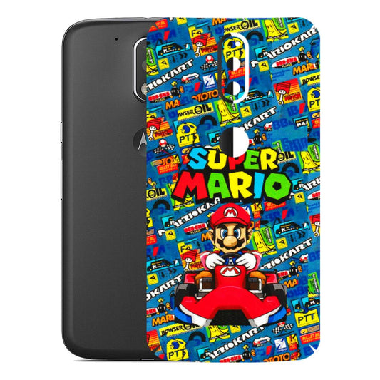 Motorola Phone Skins (All Models) - Super Mario Kart - 3D Embossed Finish (L-140) Motorola Moto G4 Plus