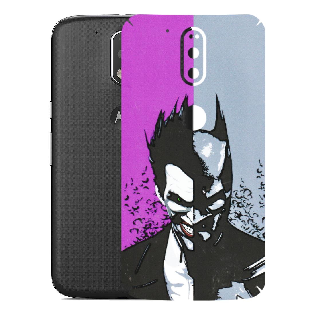 Motorola Phone Skins (All Models) - Batman & Joker - 3D Embossed Finish (L-143) Motorola Moto G4 Plus