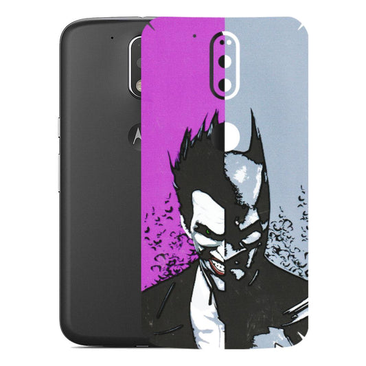 Motorola Phone Skins (All Models) - Batman & Joker - 3D Embossed Finish (L-143) Motorola Moto G4 Plus
