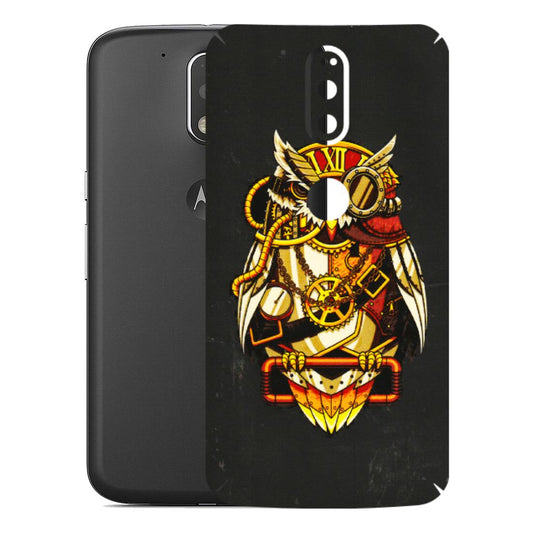 Motorola Phone Skins (All Models) - Classy Smart Owl - 3D Embossed Finish (L-144) Motorola Moto G4 Plus