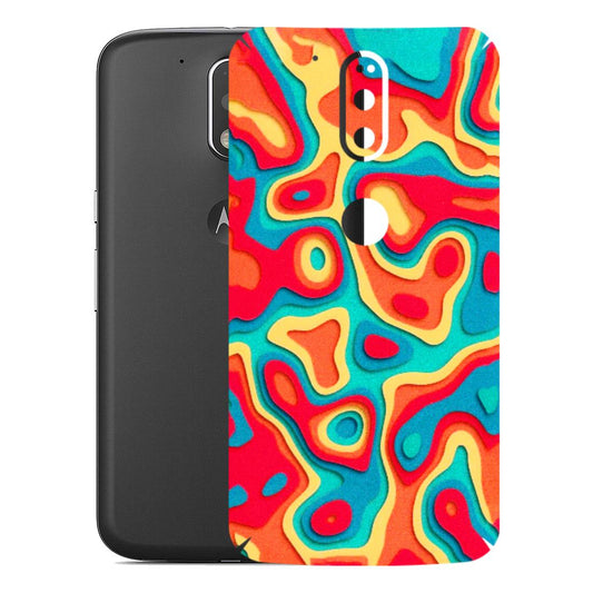 Motorola Phone Skins (All Models) - Abstract Swirl - 3D Embossed Finish (L-150) Motorola Moto G4 Plus