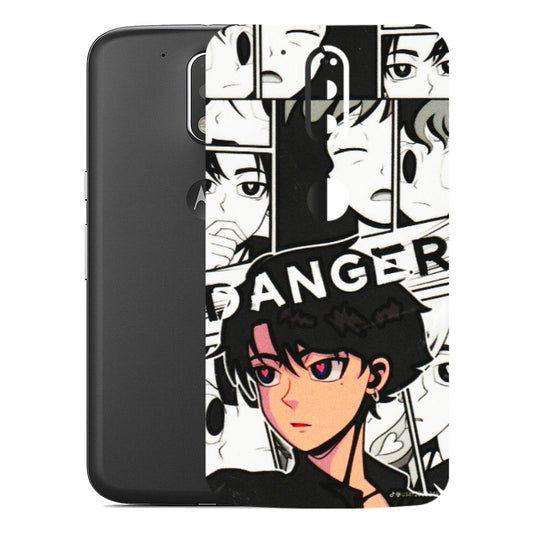 Motorola Phone Skins (All Models) - Danger Anime - 3D Embossed Finish (L-155) Motorola Moto G4 Plus