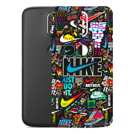 Motorola Phone Skins (All Models) - Just Do It Doodles - 3D Embossed Finish (L-166) Motorola Moto G4 Plus