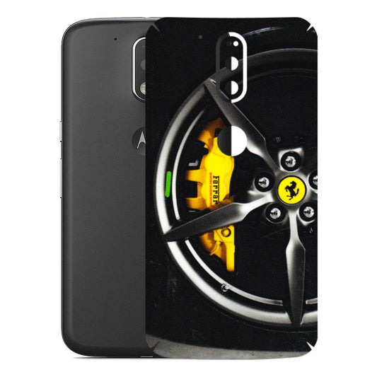 Motorola Phone Skins (All Models) - Ferrari Wheel Alloy - 3D Embossed Finish (L-173) Motorola Moto G4 Plus