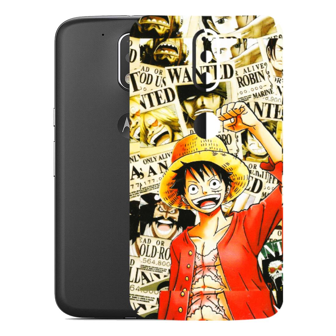 Motorola Phone Skins (All Models) - Luffy Anime - 3D Embossed Finish (L-177) Motorola Moto G4 Plus