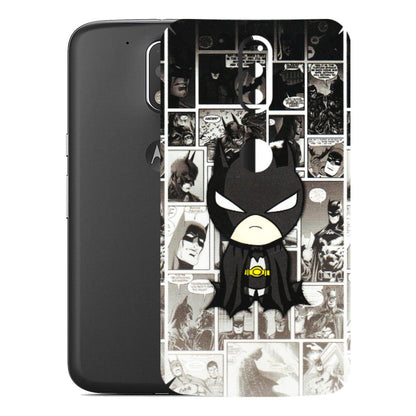 Motorola Phone Skins (All Models) - Toon Batman - 3D Embossed Finish (L-182) Motorola Moto G4 Plus