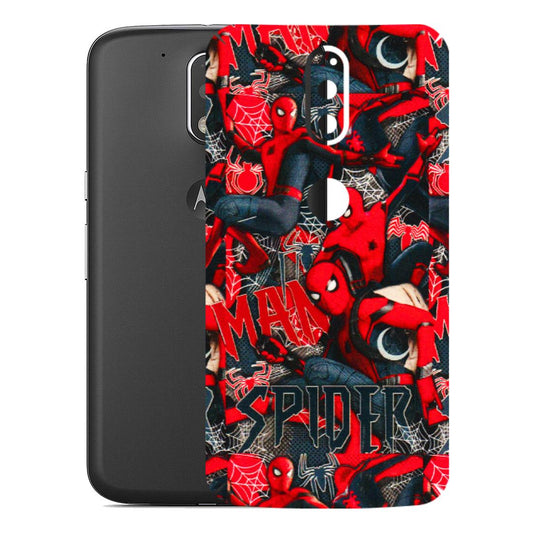 Motorola Phone Skins (All Models) - SpiderMan Cool - 3D Embossed Finish (L-188) Motorola Moto G4 Plus
