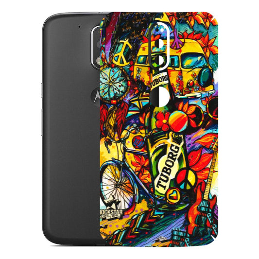 Motorola Phone Skins (All Models) - Cool Beer Bottle - 3D Embossed Finish (L-193) Motorola Moto G4 Plus