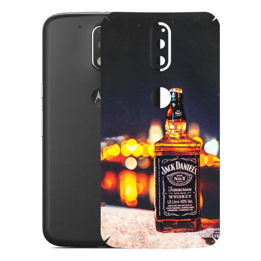 Motorola Phone Skins (All Models) - JD Whiskey Bottle - 3D Embossed Finish (L-20) Motorola Moto G4 Plus