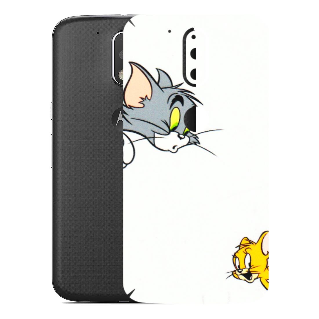 Motorola Phone Skins (All Models) - Cute Tom And Jerry - 3D Embossed Finish (L-220) Motorola Moto G4 Plus