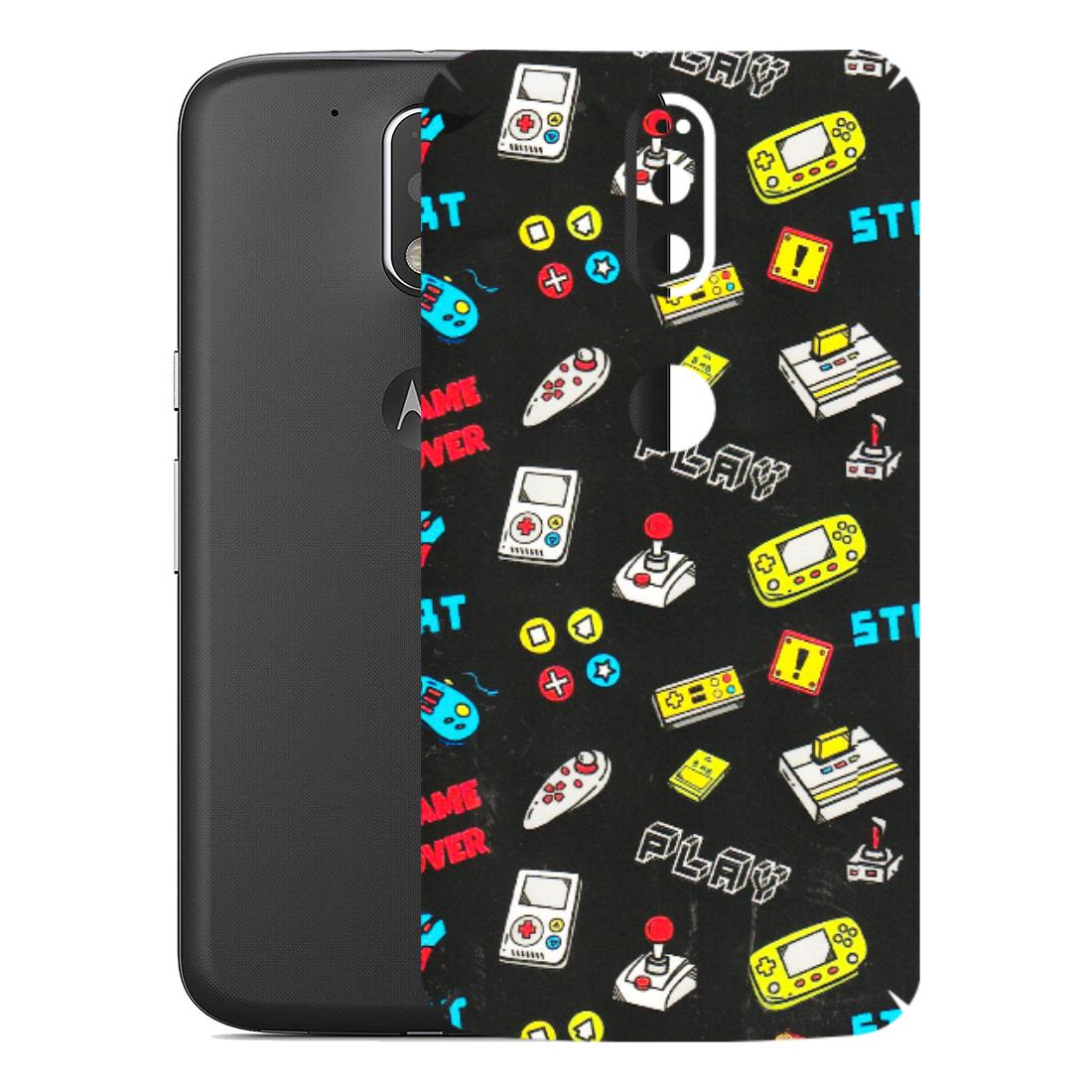 Motorola Phone Skins (All Models) - Gaming Doodles - 3D Embossed Finish (L-224) Motorola Moto G4 Plus