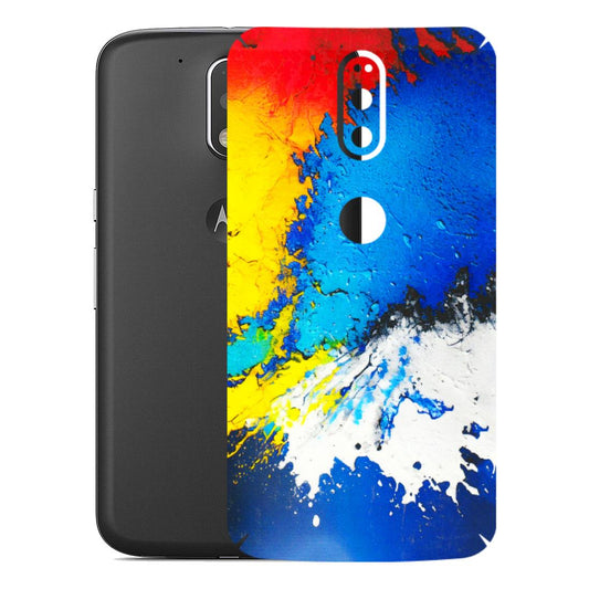 Motorola Phone Skins (All Models) - Acrylic Paint Spill - 3D Embossed Finish (L-229) Motorola Moto G4 Plus