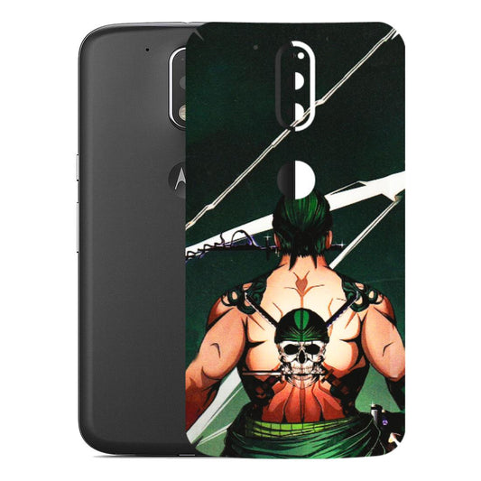 Motorola Phone Skins (All Models) - Zoro Anime - 3D Embossed Finish (L-23) Motorola Moto G4 Plus