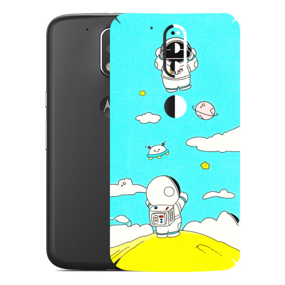Motorola Phone Skins (All Models) - Blue Skies Astro Float - 3D Embossed Finish (L-230) Motorola Moto G4 Plus