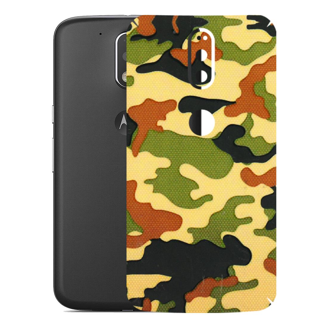 Motorola Phone Skins (All Models) - Indian Military - 3D Embossed Finish (L-234) Motorola Moto G4 Plus