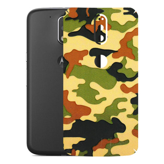 Motorola Phone Skins (All Models) - Indian Military - 3D Embossed Finish (L-234) Motorola Moto G4 Plus