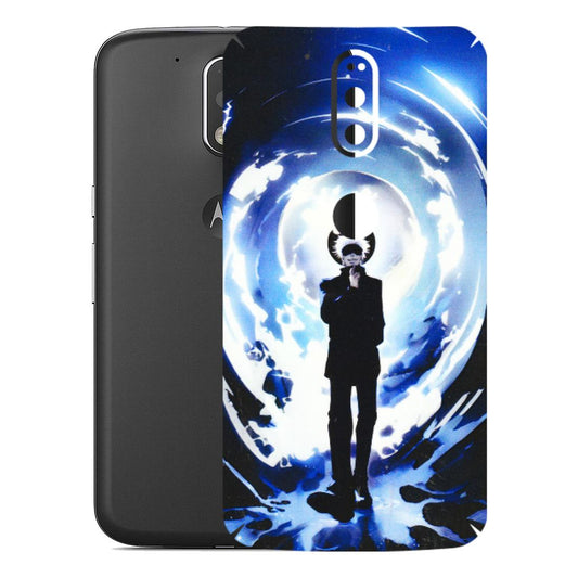 Motorola Phone Skins (All Models) - Satoru Gojo Dark Blue - 3D Embossed Finish (L-235) Motorola Moto G4 Plus